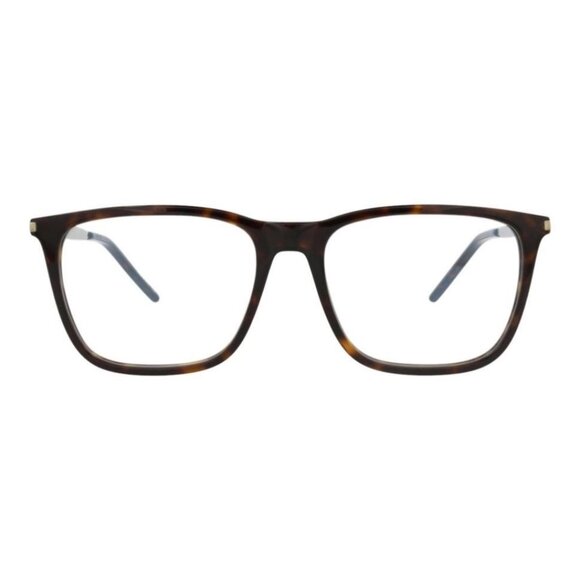 Saint Laurent Mens Square/Rectangle Havana Silver Transparent Fashion Designer - Picture 1 of 4